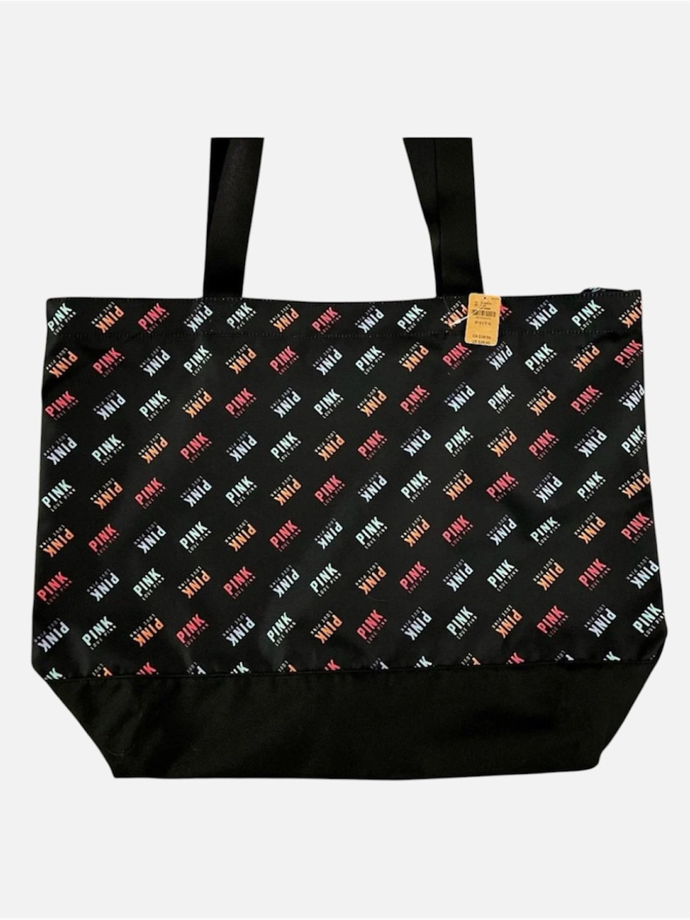 Victoria’s Secret Tote Beach Gym Pool Rainbow Pride Bag w Zipper Pocket NWT